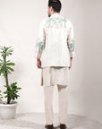 Off-White Chikan Sequence Work Kurta Set