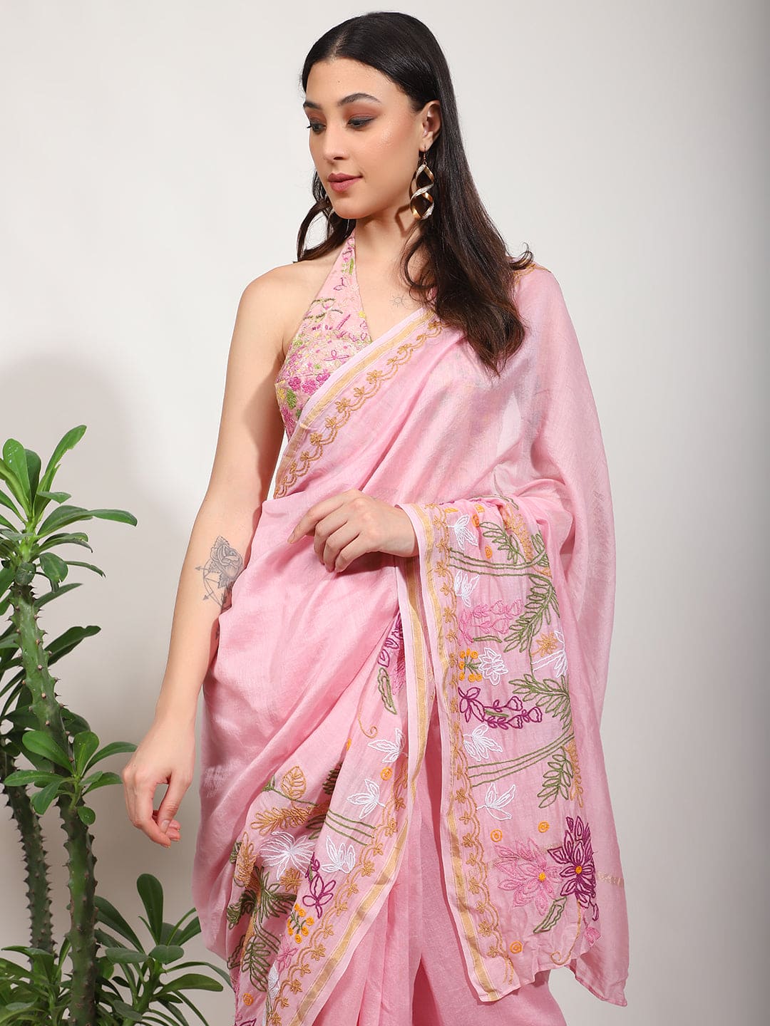 Pink Saree for Women