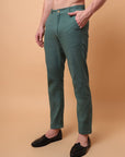 Aari Zardozi & Patch Work Men Kurta Set - Green