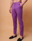 Aari Zardozi & Patch Work Men Kurta Set  - Purple