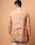 Kantha Men bandgla Jacket - Beige Gold