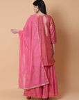 Zardozi Work Sharara Set - Pink