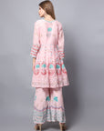 Light Pink Chanderi Sarara set