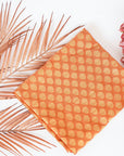 Orange Banarasi Butta Fabric