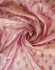 Mauve Banarasi Butta Fabric