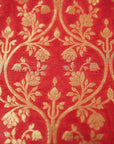 Red Banarasi Fabric