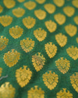 Green Banarasi Butta Fabric