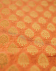 Orange Banarasi Butta Fabric