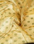 Yellow Banarasi Butta Fabric