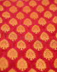 Red Banarasi Butta Fabric