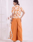 Orange & White Tie-Dye Co-ord Set