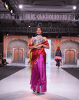 Fuscia Pink Chanderi Saree