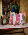 Multicolor Patch Tote Bag