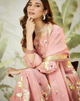 Pink Lachka Gota Anarkali Kurta Set