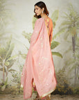 Pink Lachka Gota Anarkali Kurta Set