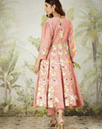 Pink Lachka Gota Anarkali Kurta Set