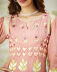 Pink Lachka Gota Anarkali Kurta Set