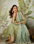 Green Lachka Gota & Patch Work Kurta Set