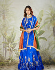 Blue Zardozi Work Women Lehenga Set