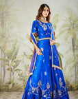 Blue Zardozi Work Women Lehenga Set