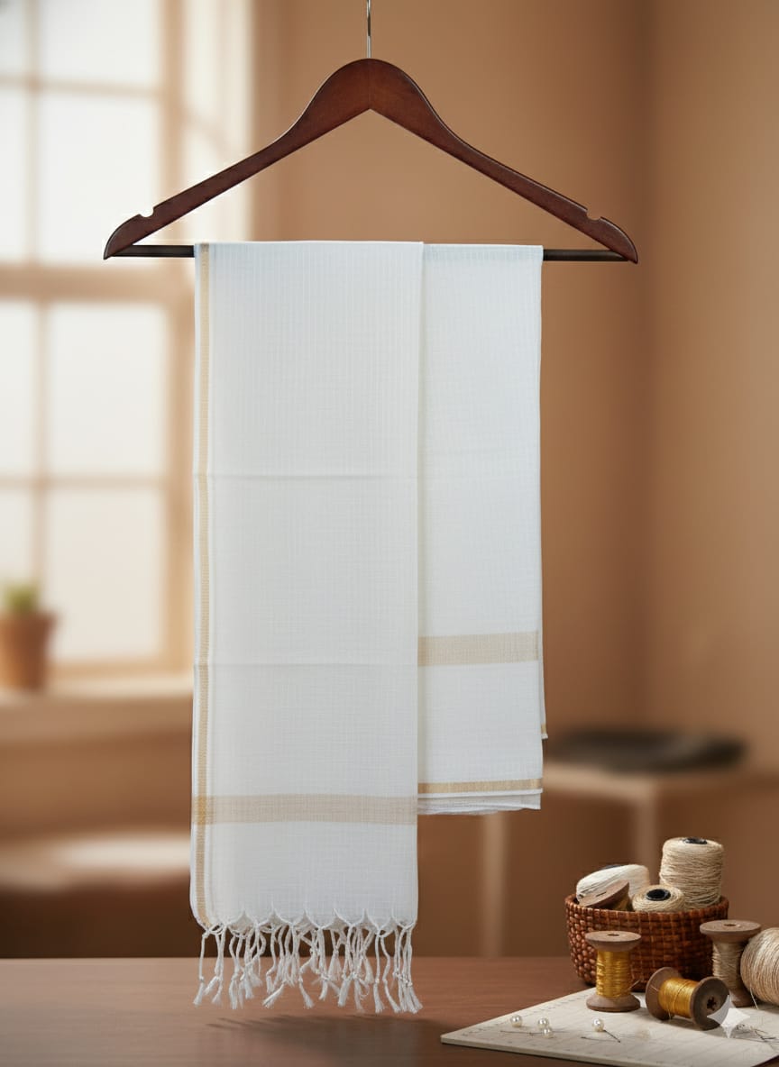 Kota Women Dupatta  - White