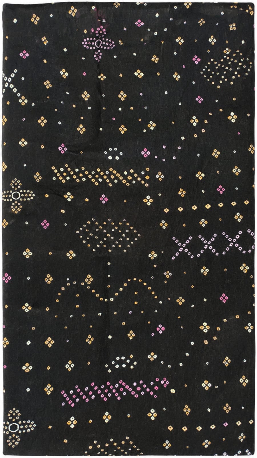 Bandhej Inspired Print Fabric - Black