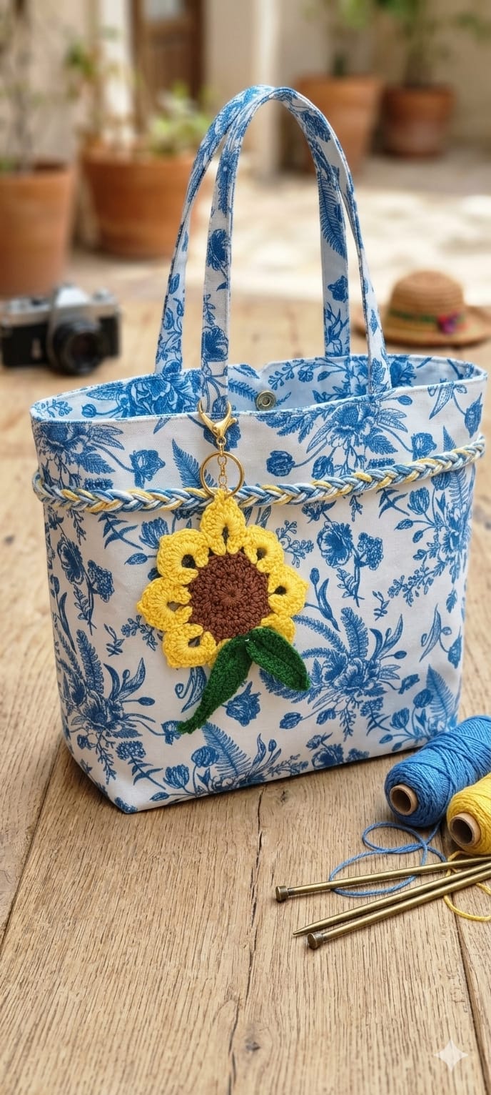 Inspired Printed Tote Bag - Off-White