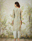 Light Green Lachka Gota Kurta Set