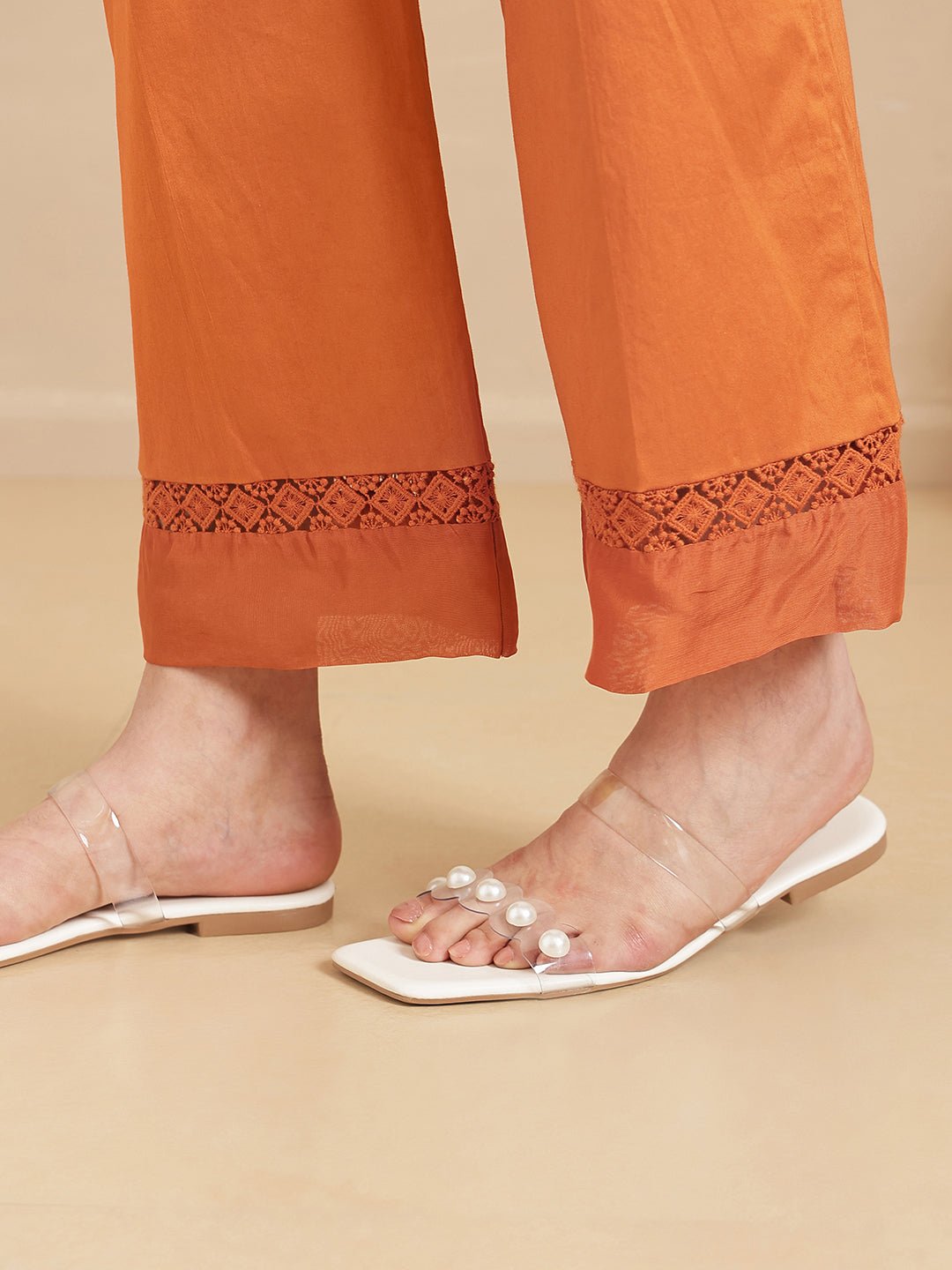 Bandhej Women Kurta Set - Orange - Charkha TalesBandhej Women Kurta Set - Orange