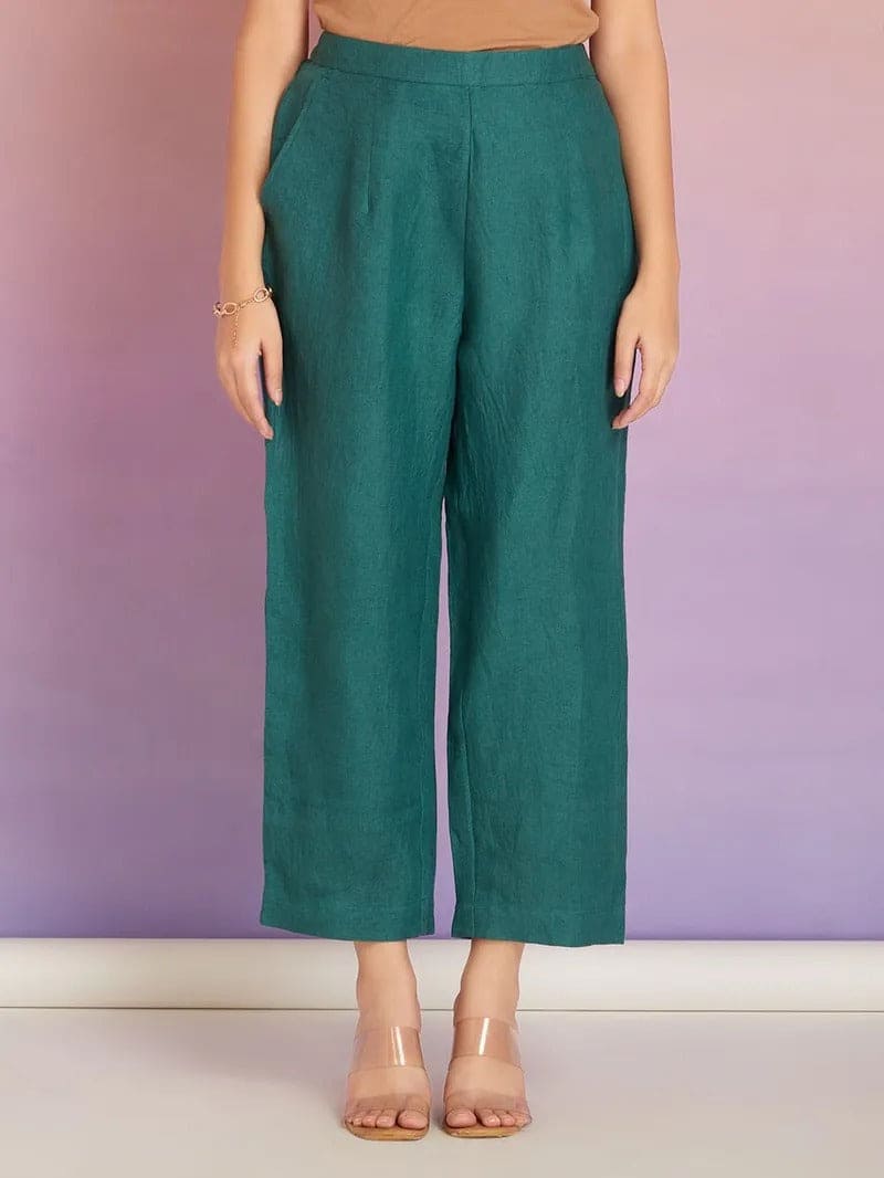 Dyed Cotton Patch Work Co - ord Set - Blue Green Ombre - Charkha TalesDyed Cotton Patch Work Co - ord Set - Blue Green Ombre