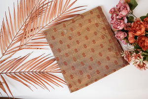 Golden Banarasi Butta Fabric