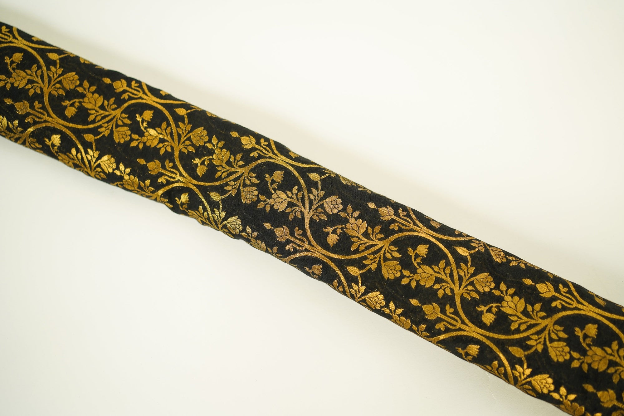 Green Banarasi Fabric - Charkha TalesGreen Banarasi Fabric