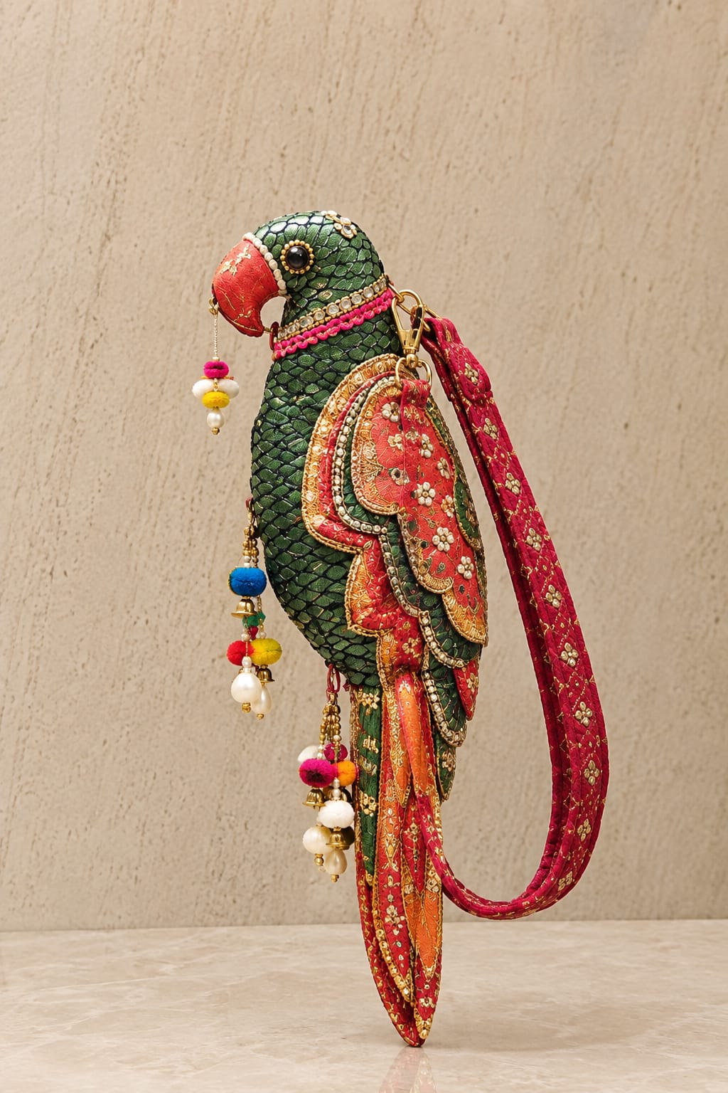 Green & Red Women Bag - Charkha TalesGreen & Red Women Bag