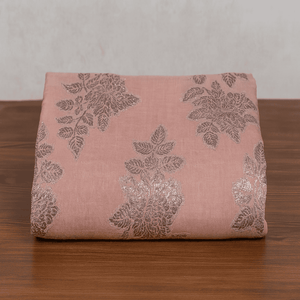 Lurex Cotton Fabric - Peach...