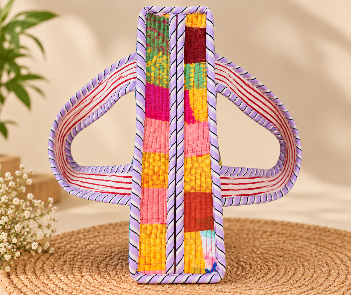 Multicolor Patch Work Bag - Charkha TalesMulticolor Patch Work Bag