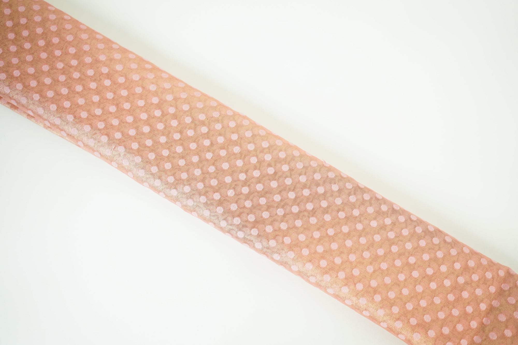 Pink Banarasi Butta Fabric - Charkha TalesPink Banarasi Butta Fabric