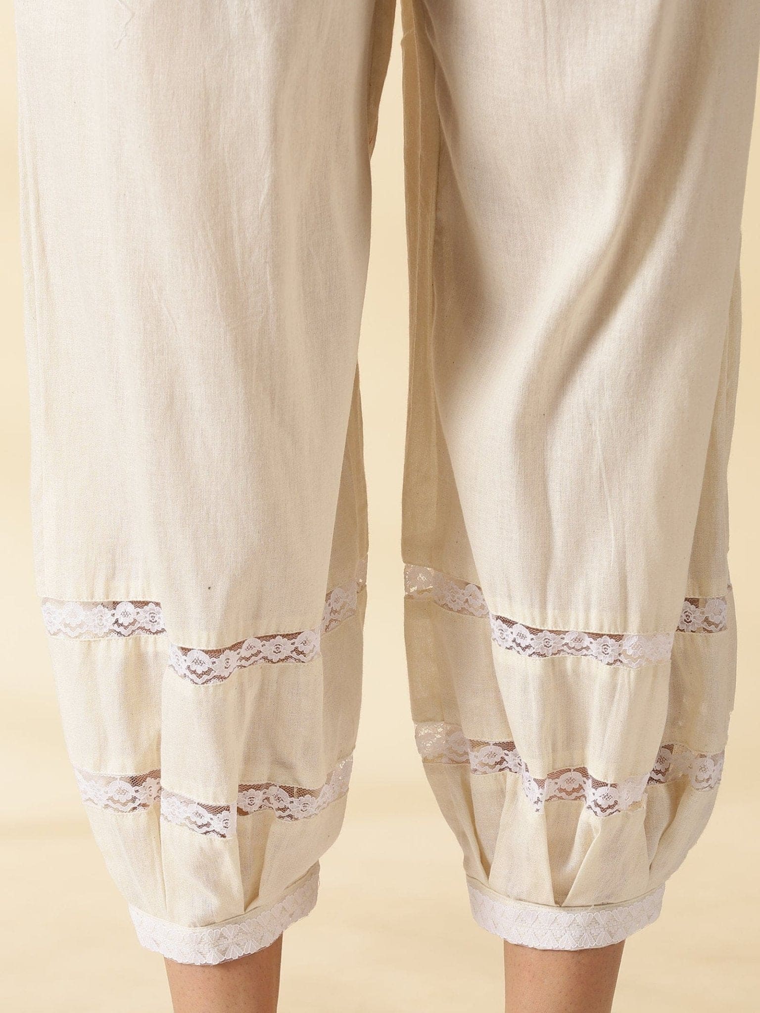 A - Line Kurta Set - Peach - Charkha TalesA - Line Kurta Set - Peach