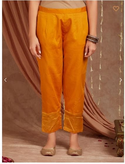 Banarsi Shimmer Kurta Set - Yellow - Charkha TalesBanarsi Shimmer Kurta Set - Yellow