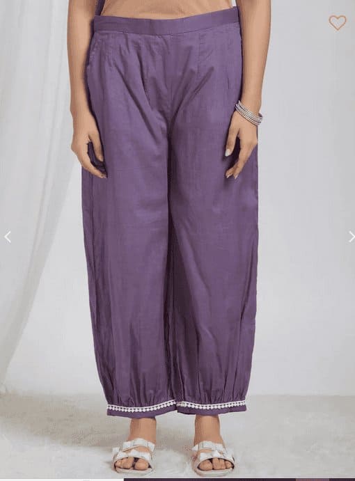 Bandhani Crush Cotton Kurta Set - Violet - Charkha TalesBandhani Crush Cotton Kurta Set - Violet