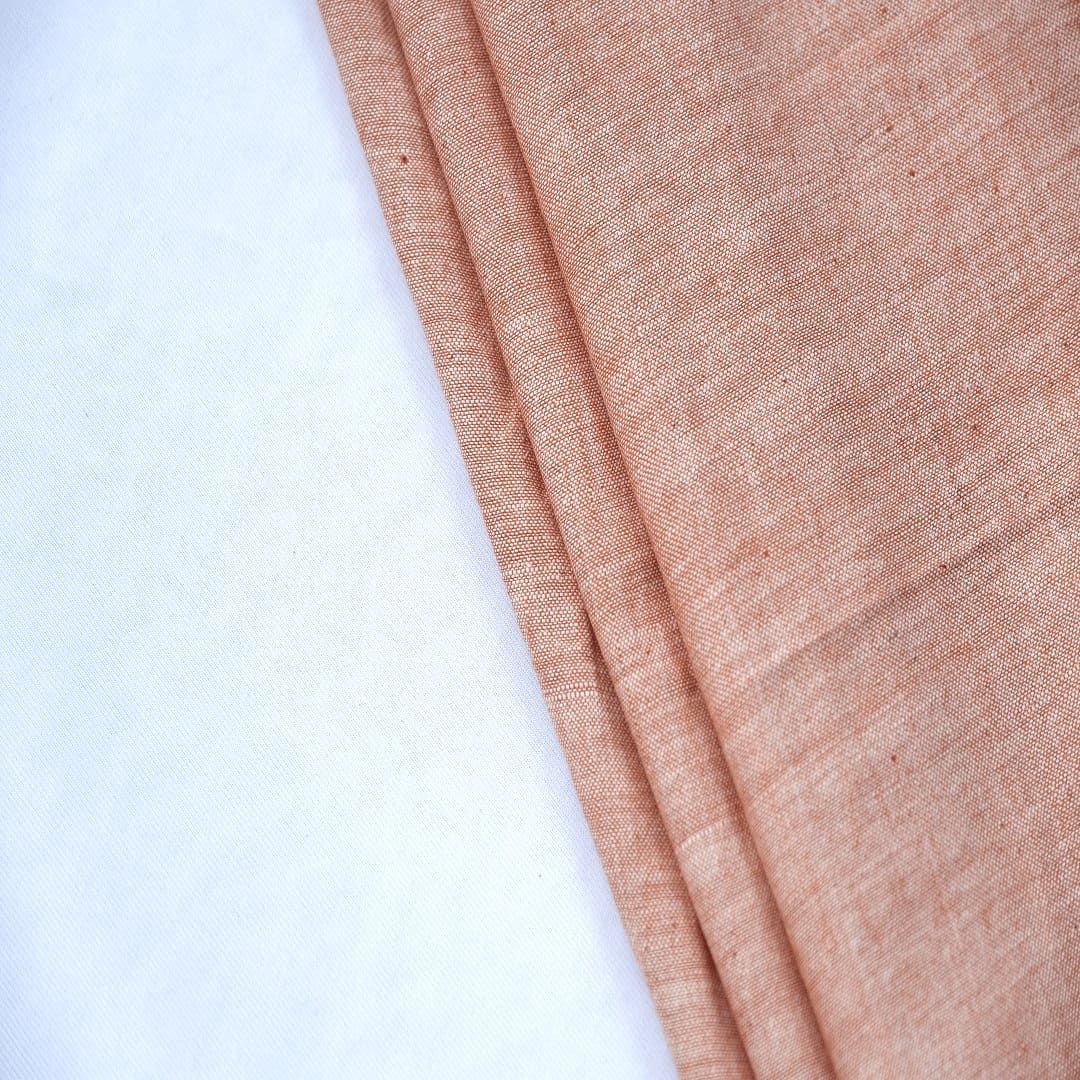 Bengal Khadi Cotton Fabric - Beige - Charkha TalesBengal Khadi Cotton Fabric - Beige