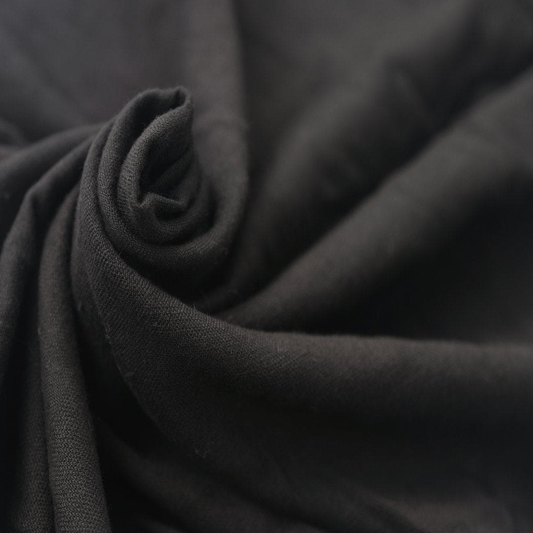 Bengal Khadi Fabric - Black - Charkha TalesBengal Khadi Fabric - Black