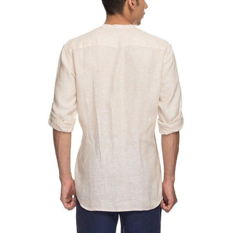 Bengal Khadi Men Shirt - Off - White - Charkha TalesBengal Khadi Men Shirt - Off - White