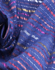Blue Lurix Cotton Fabric - Charkha TalesBlue Lurix Cotton Fabric