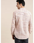 Brown Texture Men Shirt - Charkha TalesBrown Texture Men Shirt