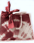 Brown Tie Dye Tote Bag - Charkha TalesBrown Tie Dye Tote Bag