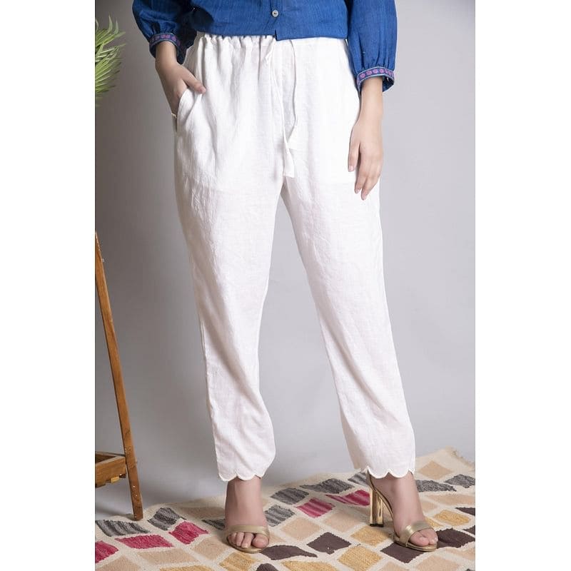 Chikankari Co - Ord Set - Cobalt Blue - Charkha TalesChikankari Co - Ord Set - Cobalt Blue