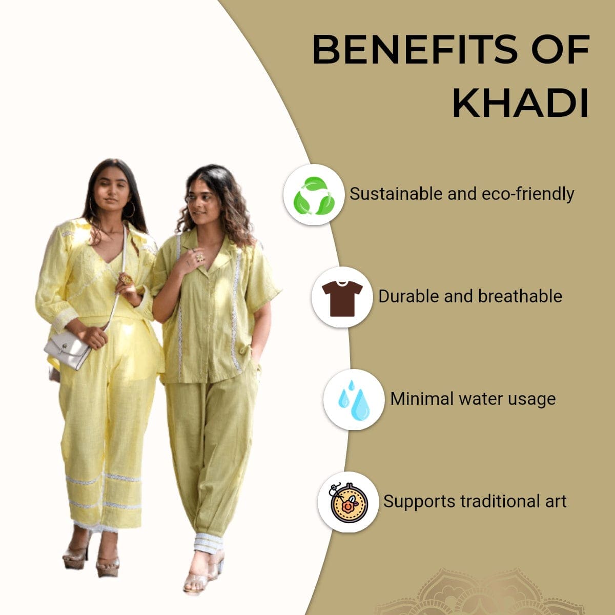 Chikankari Co - ord Set - Green - Charkha TalesChikankari Co - ord Set - Green