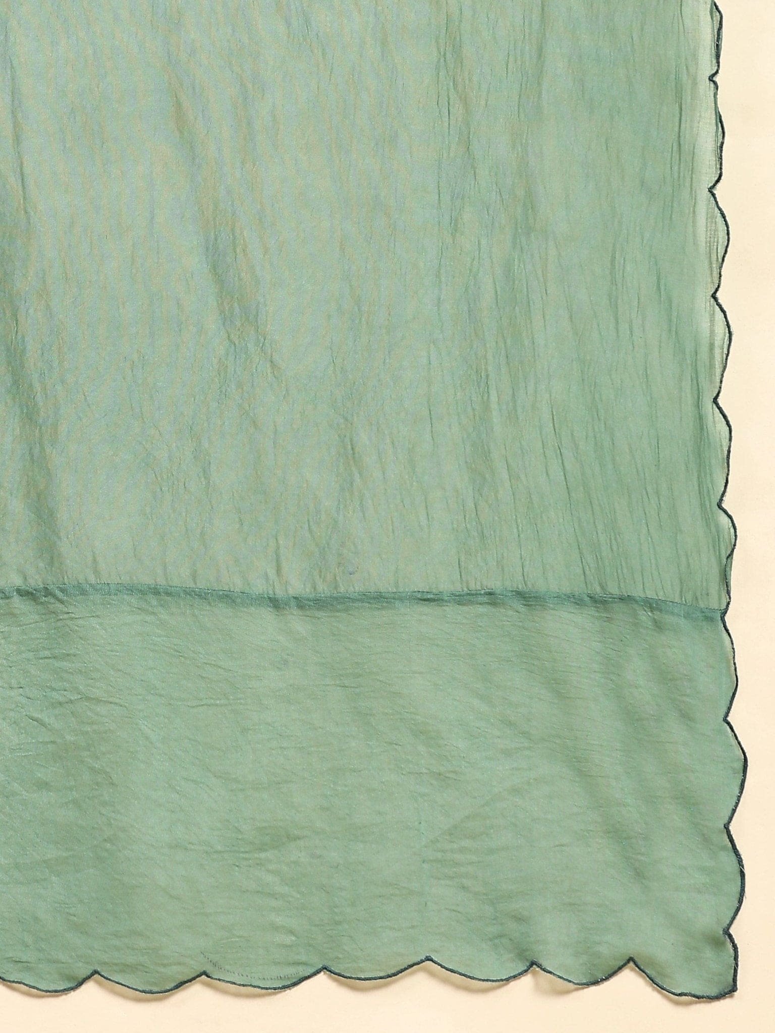 Chikankari Shimmer Anarkali Kurta Set - Green - Charkha TalesChikankari Shimmer Anarkali Kurta Set - Green