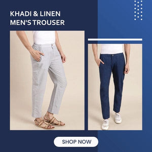 Combo of 2 Men Trouser - Blue & Grey