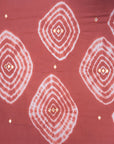 Coral Hand Tie Dye Fabric - Charkha TalesCoral Hand Tie Dye Fabric